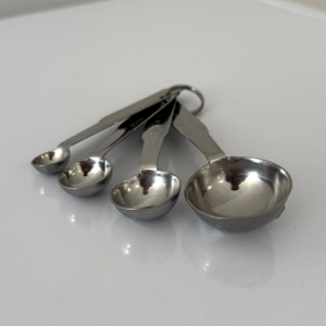 4 Cuillères mesures inox 1.25-2.5-5-15ml