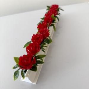 Barrettes roses rouges - boite de 12