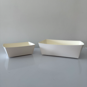 Barquettes blanches sans couvercle Caissipack