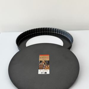 Moule à tarte fond amovible ø28cm acier antiadhésif. De Buyer