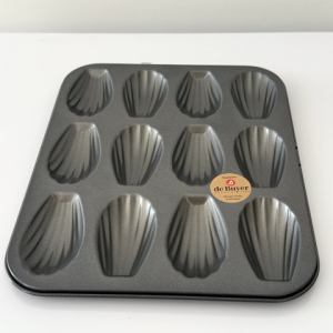 Plaque 12 madeleines acier antiadhésif De Buyer