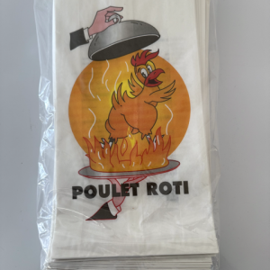 Sacs à poulet Kraft blanc-paquet 100